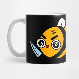 Angry bee, with knife! Mug